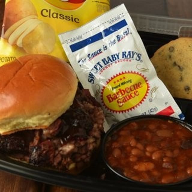 Chopped Brisket Sandwich Boxed Lunch.